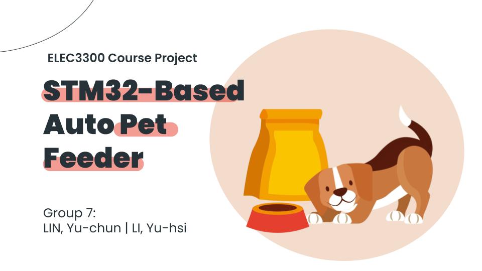 STM32-Based Auto Pet Feeder